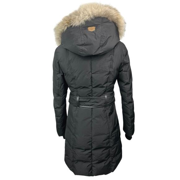 Mackage Black Kay Fur Collar Authentic Full Zip Snow Puffer Coat Jacket Size XS - Picture 3 of 13